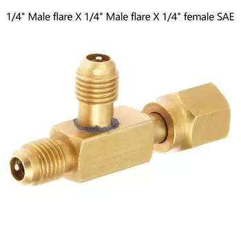 1/4X1/4X1/4\\\ Адаптер типа T для глубокого вакуума SAE Flare