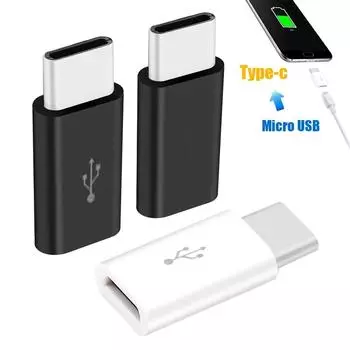 1/5/10 шт. Micro USB Female to Type C Male адаптер-конвертер для Android смартфона планшета USB-C зарядное устройство конвертер разъем