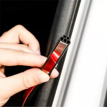 1/5 метра B-типа автомобильные дверные уплотнители наклейка автомобильный звукоизоляционный резиновый дверной уплотнитель 5 отверстий самоклеящийся уплотнительный уплотнитель