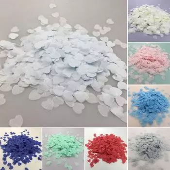 1,5 см в форме сердца бумага конфетти DIY день рождения свадьба воздушный шар декор стола красный
