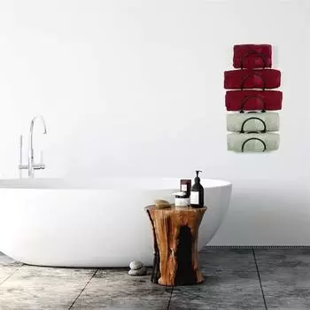 1/5 Tier Shelf Bathroom Wall Mounted Storage Bracket Multi-purpose Towel Storage Hanging Rack Multi-tier Iron Wine Racka