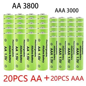 Батарея 1,5 В AA/AAA Батарея большой емкости Мыши Компьютеры Игрушки 2pcs AAA