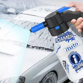 1.5l Powerful Electric Car Washer Foam Sprayer Multifunctional Auto Wash Foam Spray Bottle For Garden Watering Home Cleanin P4y0