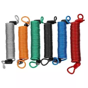 1.5M Alarm Disc Lock Spring Reminder Cable Anti Thief Anti-lost Security Tool Bike Motorcycle Scooter Universal Accessories красный