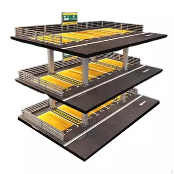 1/64 DIECAST MODEL GARAGE DIORAMA DISPLAY TOP для подарков, коллекционных моделей American 3 Layer