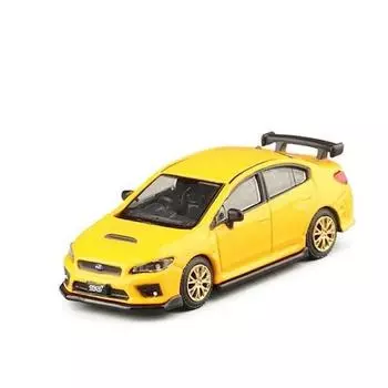 1:64 JDM Yellow Sti Wrx Racing Sports Модель литого под давлением металлического автомобиля BN