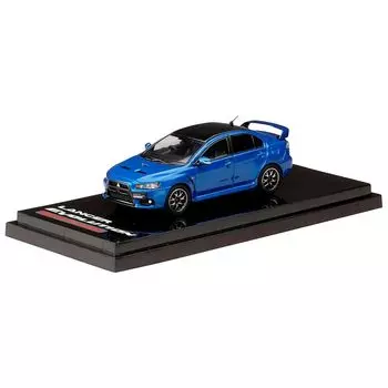 1/64 mitsubishi lancer evolution X FINAL EDITION With engine display model Lightning blue mica/black roof