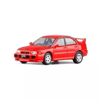 1:64 Red JDM Lancer Evolution EVO 3 III Гоночная спортивная модель металлического автомобиля