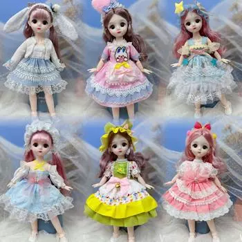 1/6 BJD кукла 30 см наряд горничной Лорита Jk платье милый головной убор игрушка в подарок на день рождения девочки