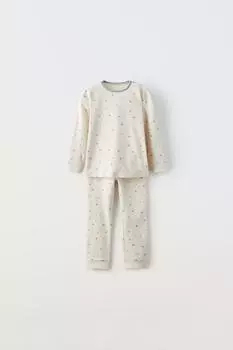 1–6 ЛЕТ/ ПИЖАМА В РЕБИНКУ С ПРИНТОМ