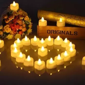 1-6 PCS Flameless LED Candle Light White Shell Night Candle Lamp Decorative Night Lights for Home Party Decoration Lighting 1pc