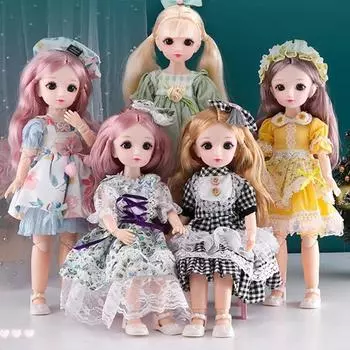 1/6 SD 30 см BJD куклы одежда привлекательные глаза длинные волосы одеваются кукла 23 подвижных сустава аниме игрушка