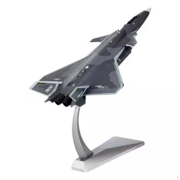1/72 J20 Истребитель Модель самолета из сплава Высокодетализированный самолет Игрушечная коллекция Демонстрационный самолет