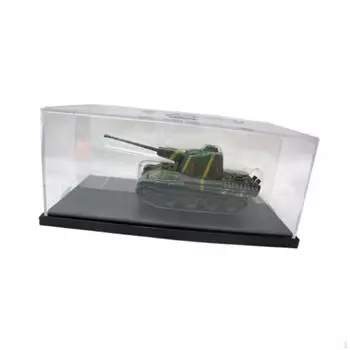 1:72 Масштабная модель танка с акриловой пылезащитной коробкой, украшением, мини-подарком, коллекционным транспортным средством