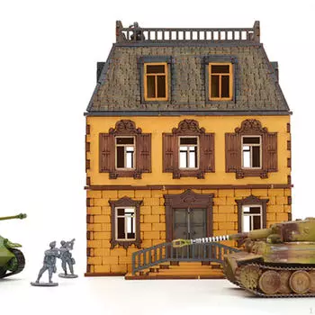 1:72 Модель дома Архитектура Строительство 3D Головоломка Ручная работа DIY Сборка Творчество для