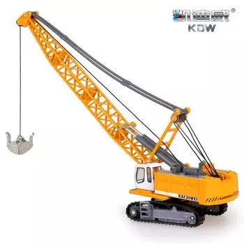 1:87 KDW Alloy Tower Cable Excavator Crane Model - Metal Engineering Vehicle Toy 36 boxes/carton