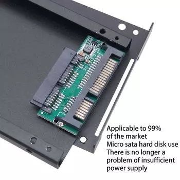 1,8-дюймовый разъем Micro SATA, 16 контактов(7+9-контактный 7+7+2-контактный) SSD к 2,5-дюймовому SATA 22-контактный разъем (7+15-контактный) Адаптер-конвертер корпуса жесткого диска SSD SSD