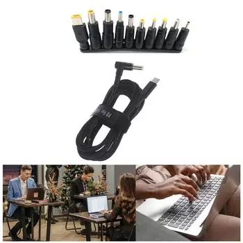 1,8 м 100 Вт Тип C DC адаптер питания разъем разъем USB Тип C к универсальному зарядному кабелю шнур для ноутбука аксессуары