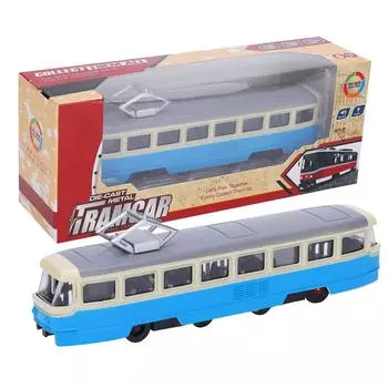 1:90 Детская игрушечная машинка с оттяжкой, детская модель автомобиля из сплава, украшение со звуком и светом(синий )