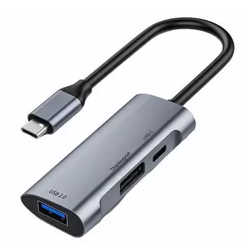 1 C Pro Многопортовый адаптер для подключения USB-дисплея к проектору и планшету 3