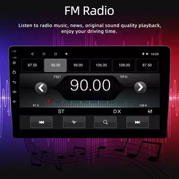 1 Din 10,1 Andriod 11 Автомобильный мультимедийный плеер GPS-навигация Bluetooth Автомобильная аудиосистема Wi-Fi USB FM MirrorLink Автомобильная аудиосистема Радио Стерео Авторадио 10INCH 1-32g 4led