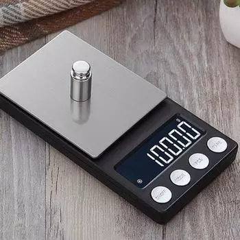 1 кг/0,1 г Цифровые ювелирные весы ЖК-экран Многоблочный дисплей ABS Электронные пищевые кухонные весы для ювелирных изделий