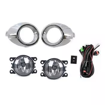 1 компл. для Ford Focus MK3 2012 2013 2014 автомобиля, передний бампер, противотуманная фара, крышка лампы, рамка, решетка капота, ободок, жгут проводов one set