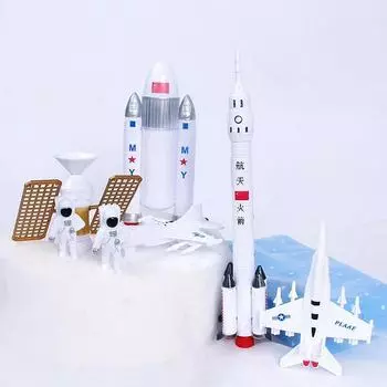1 компл. игрушка-ракета космической серии ракета-самолет спутник астронавт модель торт декор 1Set