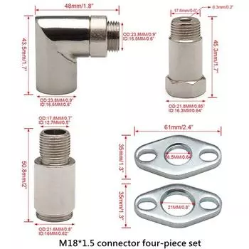 1 комплект датчик кислорода O2 P0420 P0430 аксессуары железный разъем M18*1.5 подходит для Toyota Tacoma автомобильные аксессуары автозапчасти серебряный