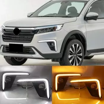 1 комплект для Honda BR-V BRV 2022 2023 динамическое желтое сигнальное реле автомобиля DRL дневной свет противотуманные фары светодиодные дневные ходовые огни