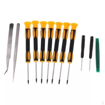 1 комплект для ремонта прецизионной отвертки с плоской головкой + пинцет Plying Pry Tool 60 и другой электроники