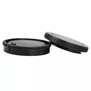 1 комплект из 1 крышки корпуса зеркальной камеры Sony A Mount и задней крышки объектива, пластиковая крышка объектива, черная