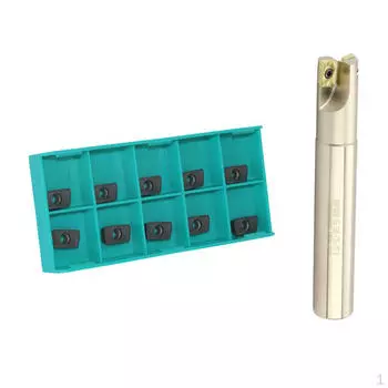 1 комплект концевых фрез 90° с 10 твердосплавными пластинами 1135PDER VP5525