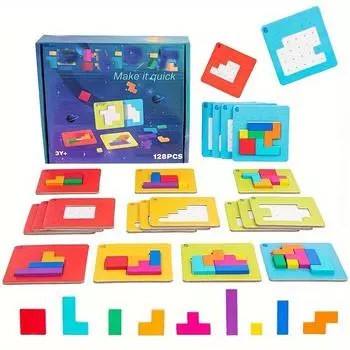 1 комплект, красочная игра-головоломка, игрушка-головоломка для детей, блок-головоломка для упражнений ума, детская игрушка, подарок, вызов для двух игроков