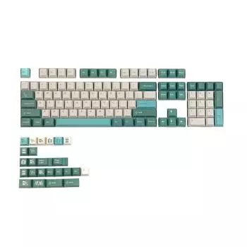 1 комплект стильных янтарных 128 колпачков PBT для сублимационной печати для клавиш с 1,75U 2U для механической клавиатуры Keyb