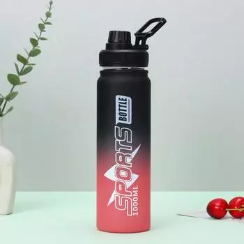 1 Litre Sports Water Bottle Leak Proof Colorful Plastic Cup Drinking Bottle for Outdoor Travel Portable Gym Fitness Jugs 1000ml