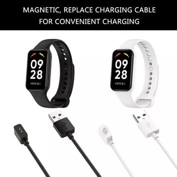 1 м кабель для зарядки 2Pin Smart Band магнитная док-станция для быстрой зарядки для Xiaomi Mi Band 9 NFC 8 NFC браслет 100