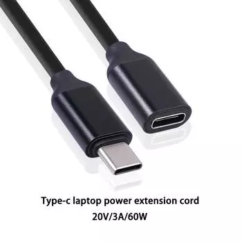 1 м USB C удлинительный кабель типа C папа-мама PD зарядный удлинитель шнур