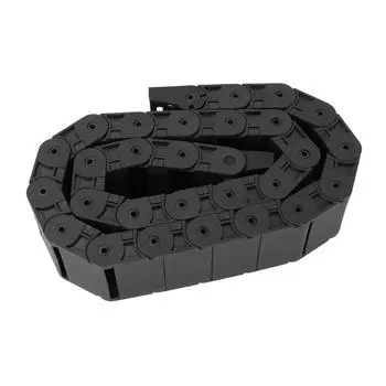 1 метр R38 черный нейлоновый кабель тяговая цепь проводник для 3D принтера ЧПУ машина 18x50 мм