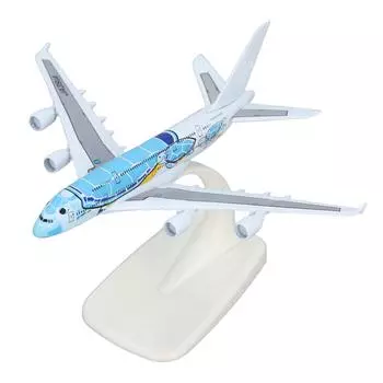 1:Модель самолета A380 в масштабе 500, высокодетализированная, из сплава, модель-украшение самолета с подставкой для демонстрации синий