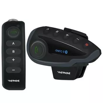 1 Мотоциклетная гарнитура Bluetooth NFC Пульт дистанционного управления Дуплекс