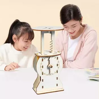 1 набор DIY Gravities Scale Model Kit Handmade Wooden Puzzle Platform Balance Building Crafts Kids STEM Educational Science Experiment Toy Sets