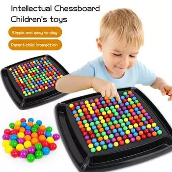 1 набор Rainbow Ball Elimination Game с 120/168 цветными бусинами Интерактивная стратегия для родителей и детей M
