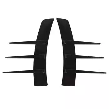 1 Pair Bumper Side Air Vent Trim Universal Car Mudguard Side Vents Stickers Soft Fins Spoiler Kit