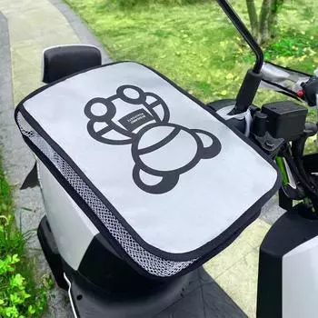 1 Pair Creative Motorcycle Sunscreen Gloves Handlebar Gloves Grip Hand Sunshade Handlebar Cover Moto Accessories Sweatproof