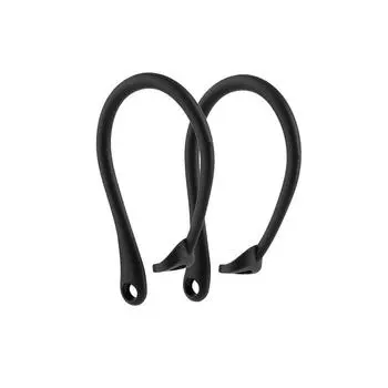 1 Pair Earhook Holder Strap Silicone Sports Anti-lost Ear Hook for AirPods Pro Bluetooth Earphone AVE чёрный