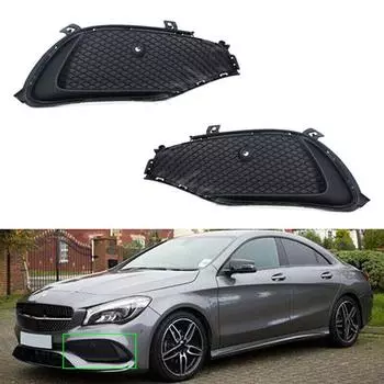1 пара решеток переднего бампера, подходит для CLA180 CLA200 CLA250 W117 2016-2019 1178857500 1178857600 сменная крышка противотуманной фары