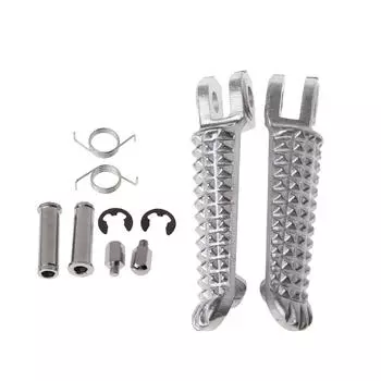 1 Pair Front Footrest Footpeg Peg For Yamaha YZF R1 98-14 YZF R6 99-12 R6S 03-08