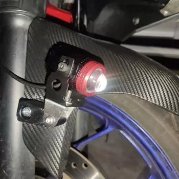 1 Pair Motorcycle Led Spotlights Bracket Holder Aluminum Alloy Lamp Rack Base Kit Modified Accessories зелёный