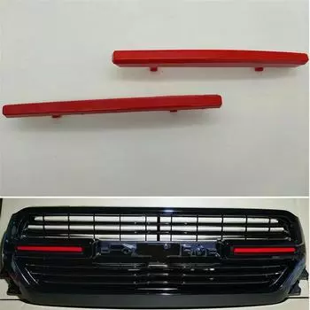 1 Pair Red Car Radiator Grille Pads For Dodge Ram 15002019-2021 Accessories